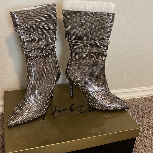 Thalia Sodi Booties “Rachelell2F” Pewter Blg Brand New size 7M - Picture 2 of 6